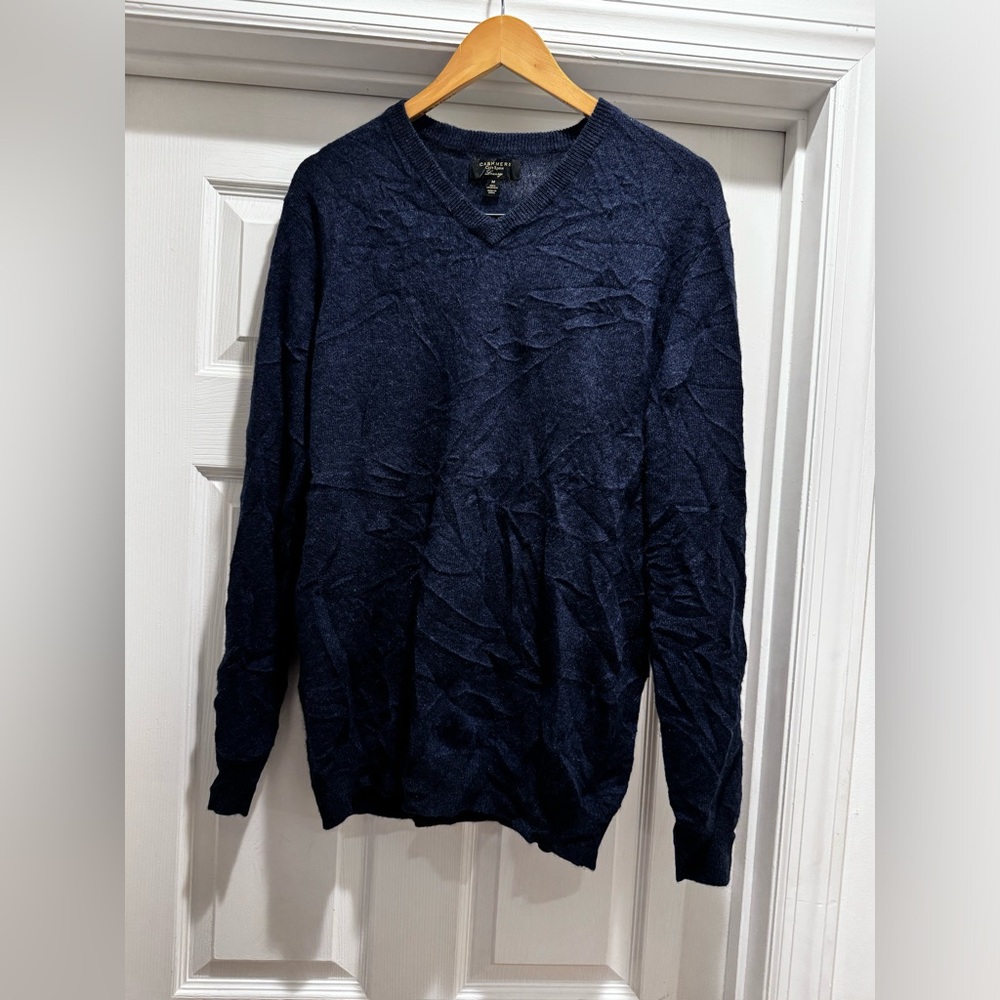 Cashmere Club Luxury blue sweater sz medium